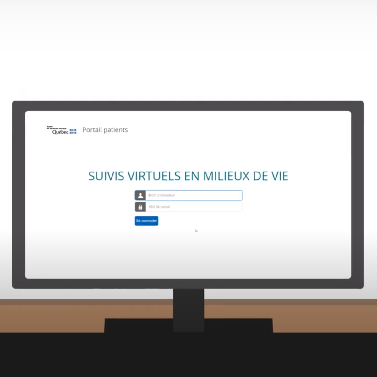 Écran d’accueil de la plateforme SVMV
