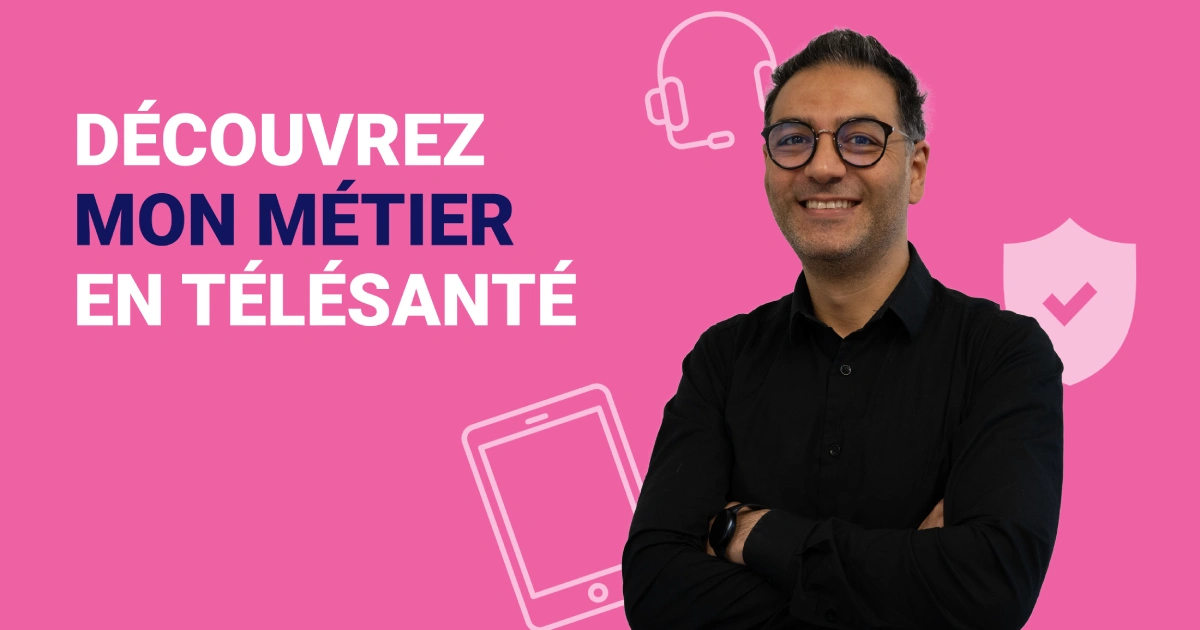 Un visage bienveillant derrière le soutien en télésanté