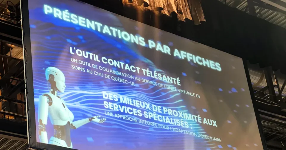 Présentation de l’outil Contact Télésanté lors du Colloque Informatique Santé.